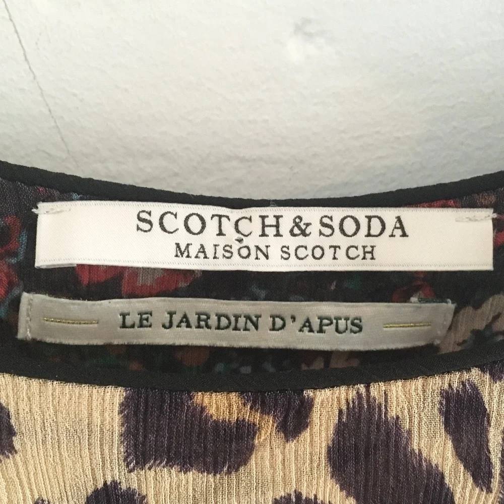 Scotch & Soda Le Jardin d’Apus Sheer Floral Top Bell Sleeve Sz S - Picture 4 of 14